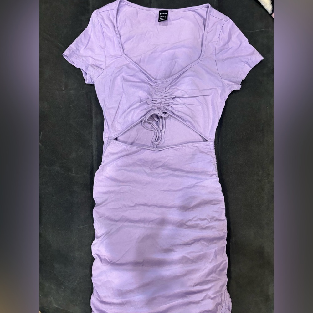 SHEIN Lavender ruffle dress